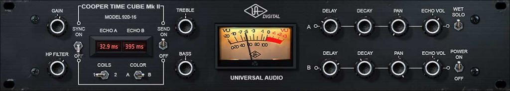 UAD COOPER TIME CUBE MK2 DELAY PLUG - IN